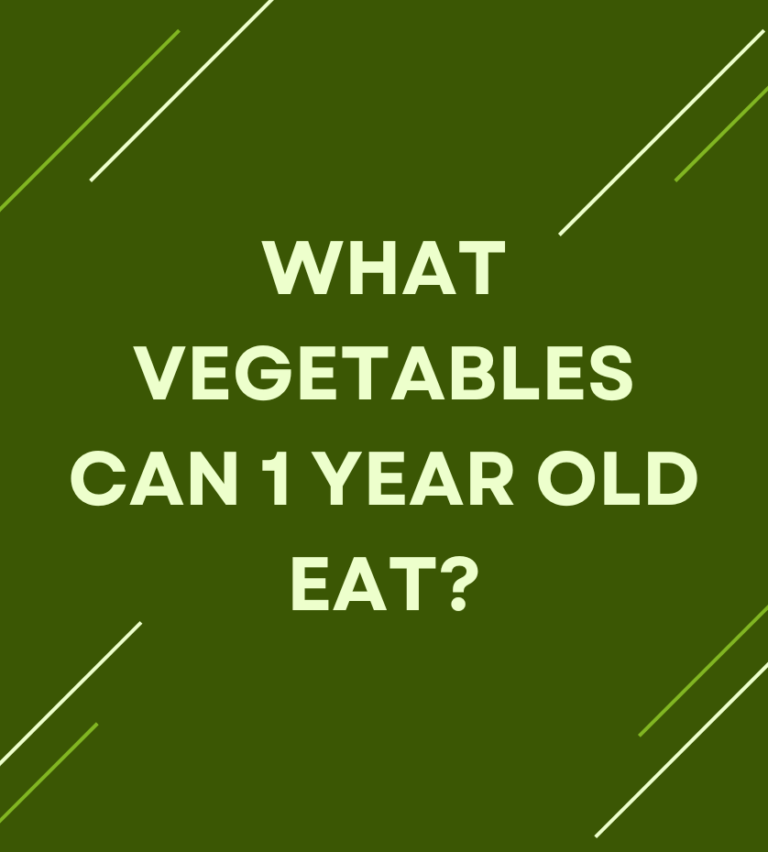 1 year old won't eat fruit or vegetables